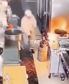火事になっても慌てないシェフ