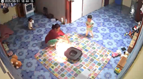 電気グリルがショートして爆発