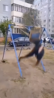 危険なブランコ大失敗