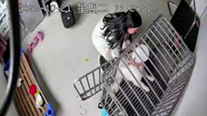 容器に頭がはまった愛犬をギリギリで救助