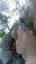 急斜面で滑ると止まらない