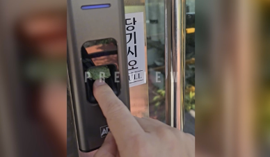 生体認証スキャナーを阻止するカエル