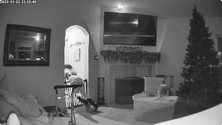 暗闇の中歩いていたらゲートに激突する女性