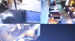 車が衝突するも席から押し出され無事だった少年