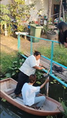 ボートを沈ませたぽっちゃりさん