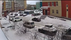 屋根からの落雪に巻き込まれたと思ったが…