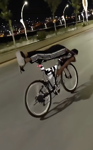 自転車トリック失敗