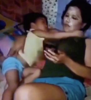 目が覚めたらママにびっくり