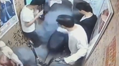 エレベーター内で電動自転車が爆発