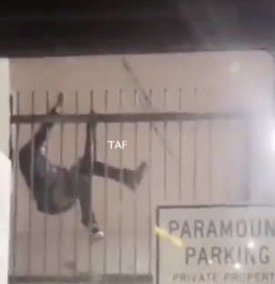 侵入失敗でパンツ丸見えな泥棒