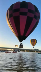 気球とカヤックの衝突事故（目線映像）